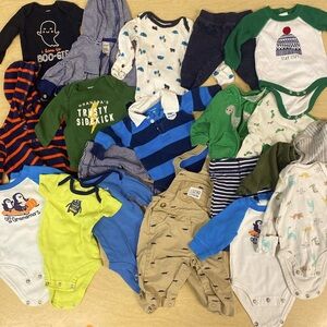 20 piece newborn baby boy winter bundle